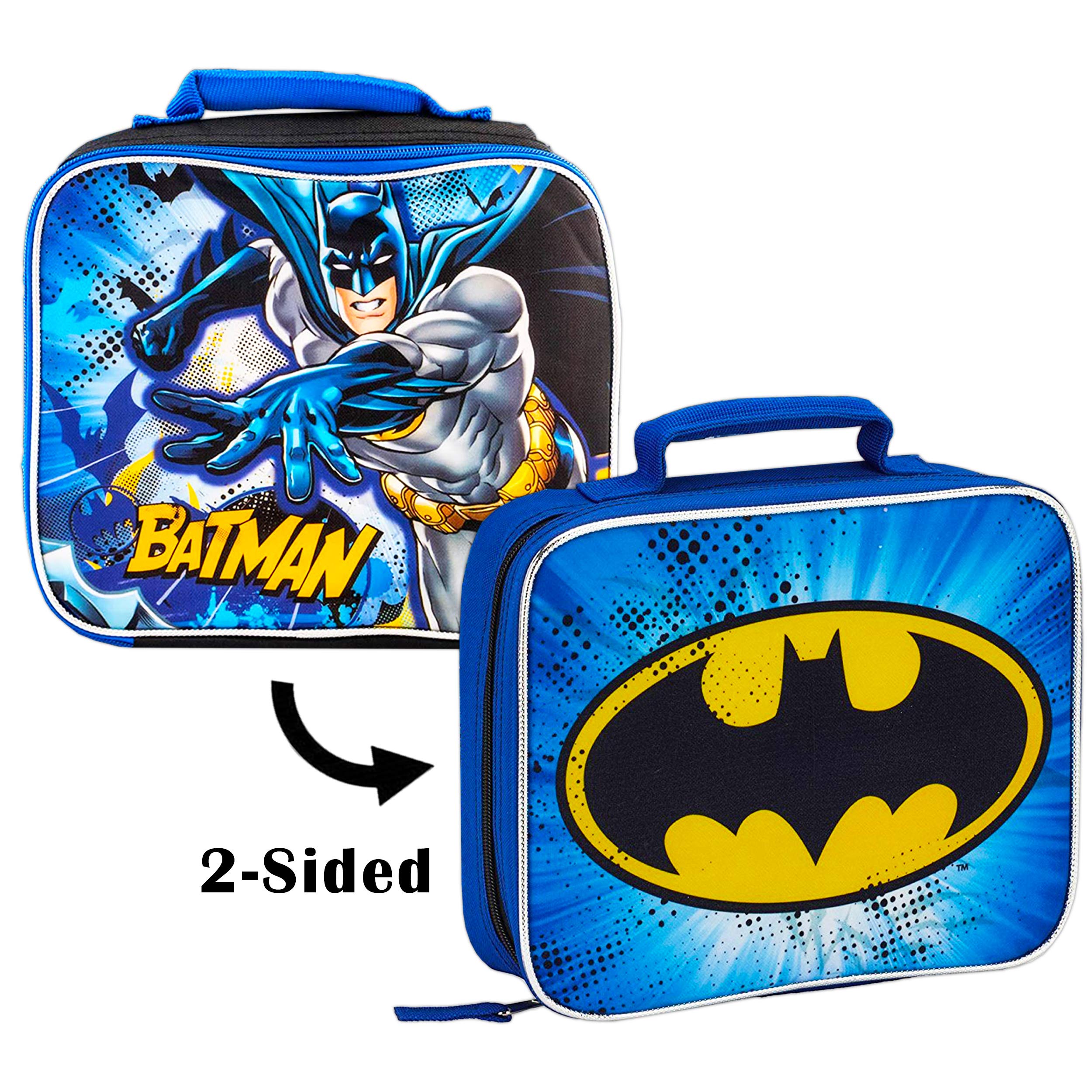 Foto 4 pulgar | Set De Mochilas Batman Dc Comics Para Niños Con Bolsa De Almuerzo 16 - Venta Internacional.