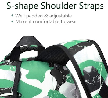 Foto 6 | Mochila Blueairy Kids 17l Camo Verde - Venta Internacional