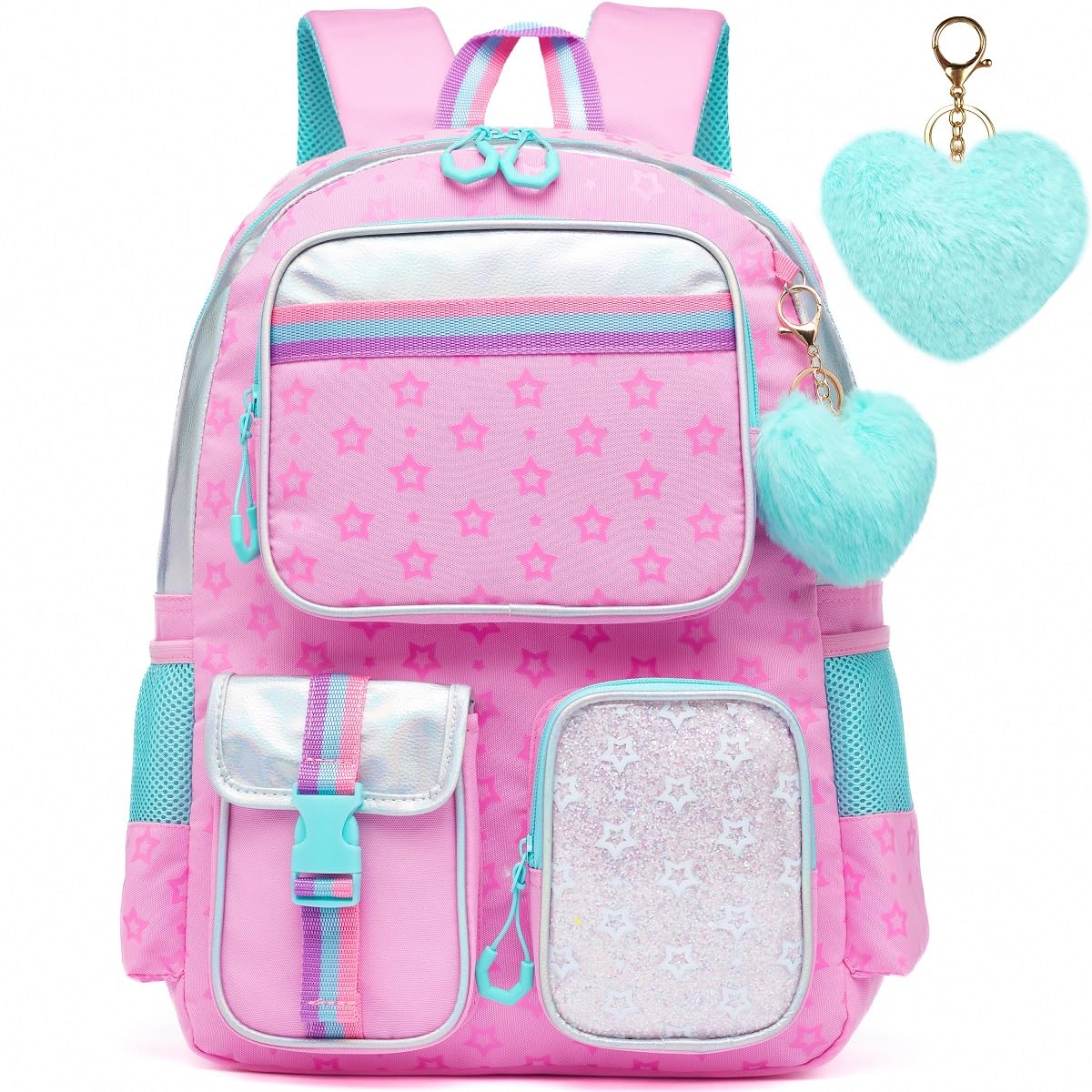 Foto 1 | Mochila Escolar Meetbelify Rosa - Venta Internacional