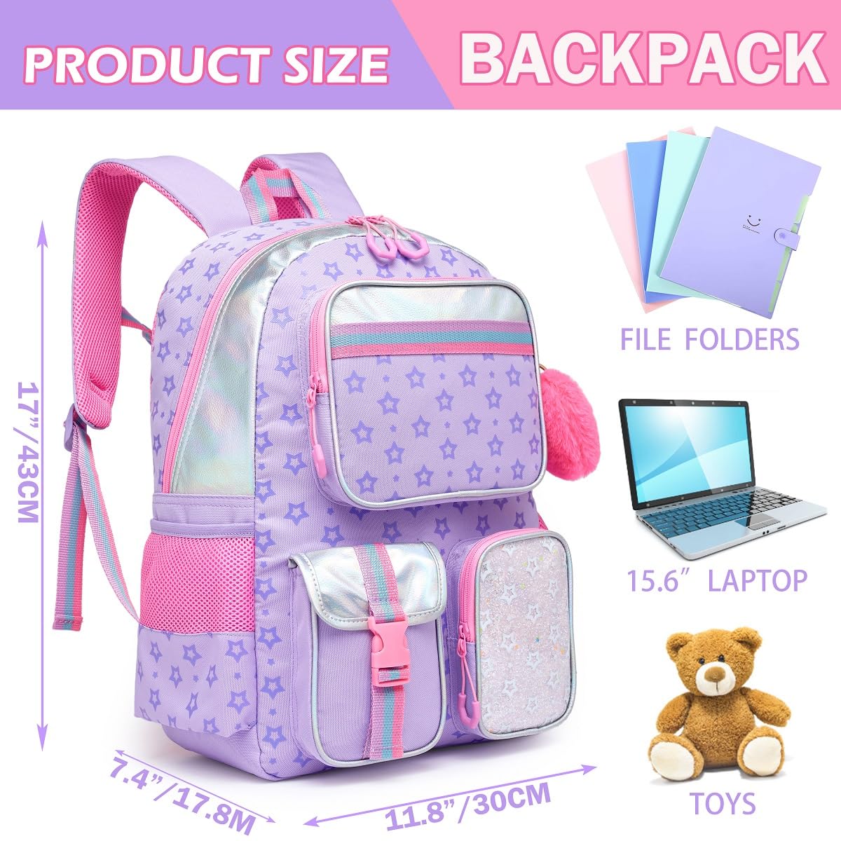 Foto 2 | Mochila Meetbelify para Niña - Venta Internacional