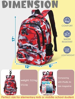 Foto 2 | Mochila Bluefairy Kids Rojo Unisex - Venta Internacional