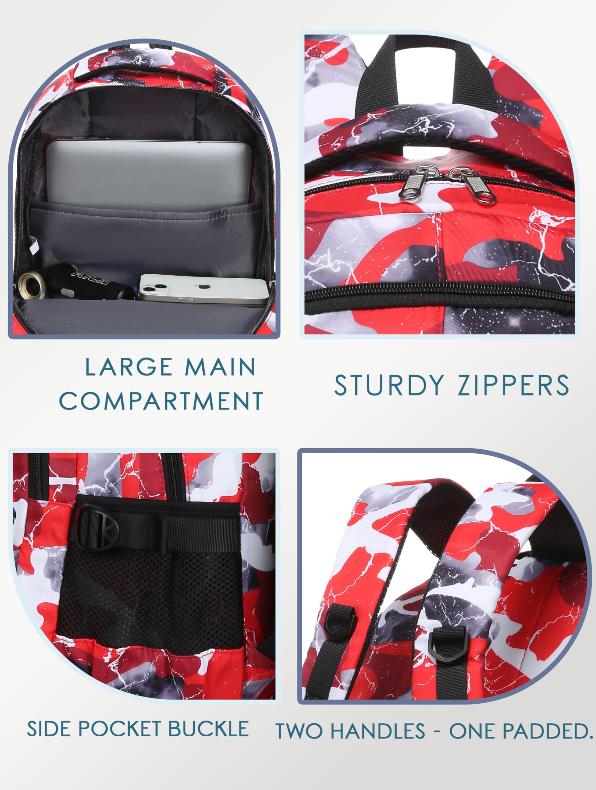 Foto 7 pulgar | Mochila Bluefairy Kids Rojo Unisex - Venta Internacional