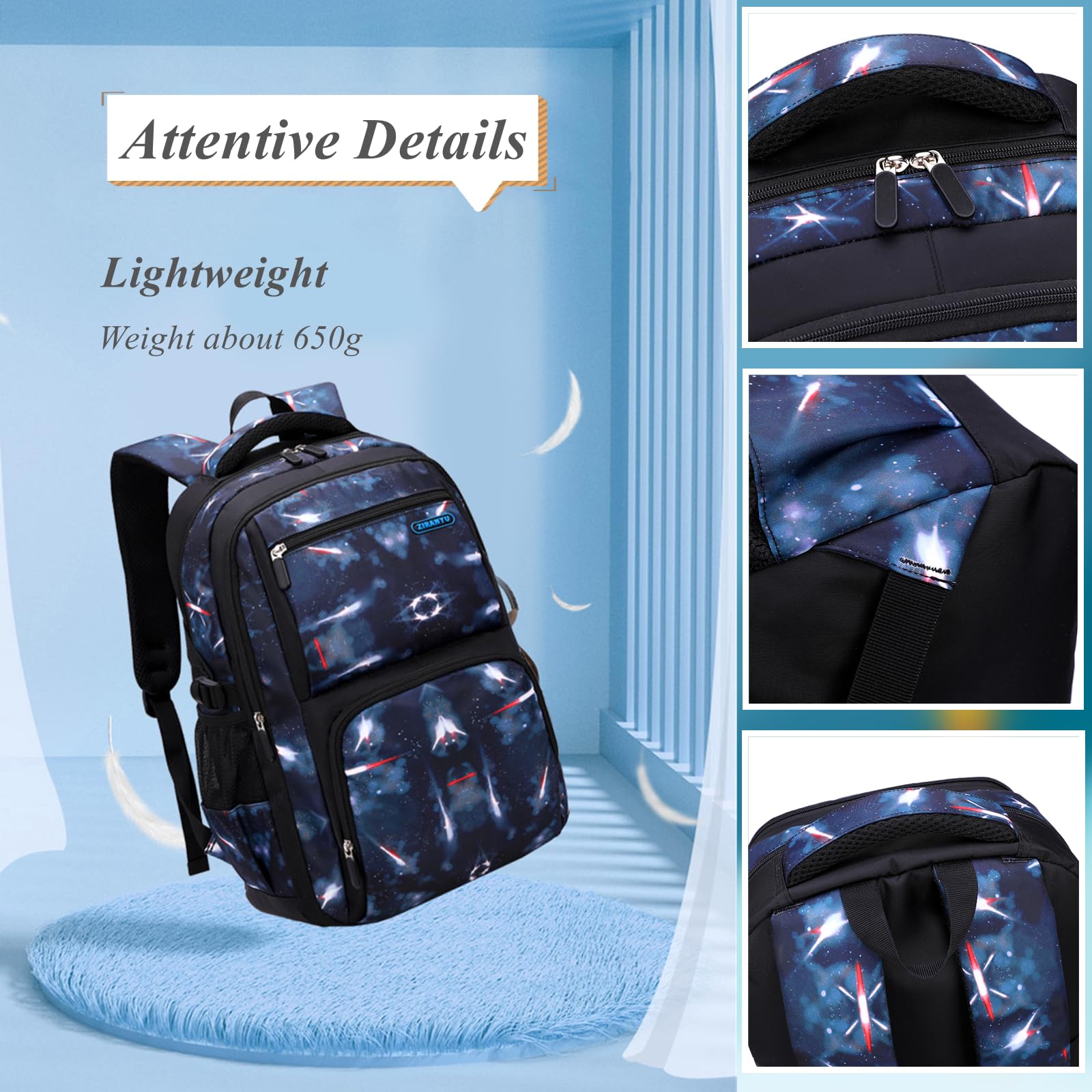 Foto 6 pulgar | Set de Mochila Bansusu Galaxy Unisex - Venta Internacional
