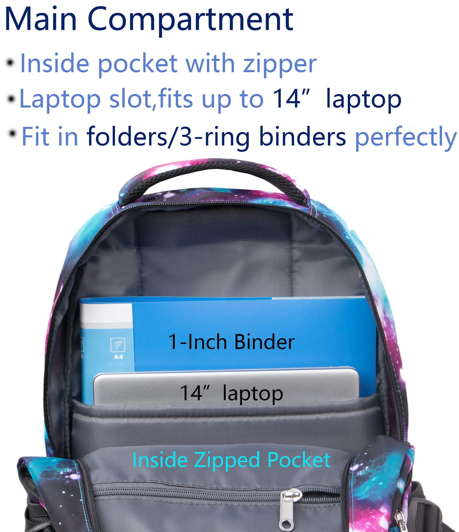 Foto 5 pulgar | Mochila Bluefairy Kids Galaxy Purpura - Venta Internacional