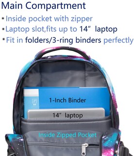 Foto 4 | Mochila Bluefairy Kids Galaxy Purpura - Venta Internacional