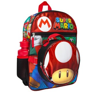 Foto 1 | Mochila Bioworld Super Mario Juego de 5 Piezas 40 cm - Venta Internacional