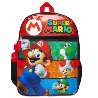 Foto 3 | Mochila Bioworld Super Mario Juego de 5 Piezas 40 cm - Venta Internacional