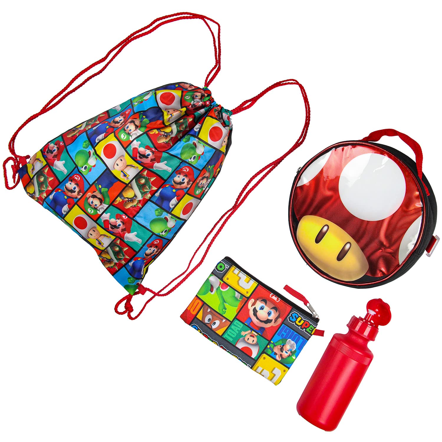 Foto 6 pulgar | Mochila Bioworld Super Mario Juego de 5 Piezas 40 cm  - Venta Internacional