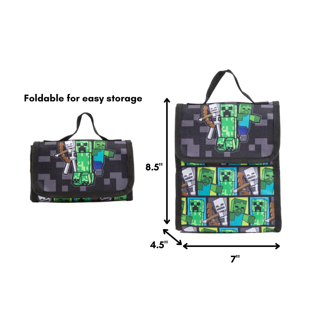 Foto 4 | Set de Mochila Ralme Minecraft con Lonchera para Niños y Niñas - Venta Internacional