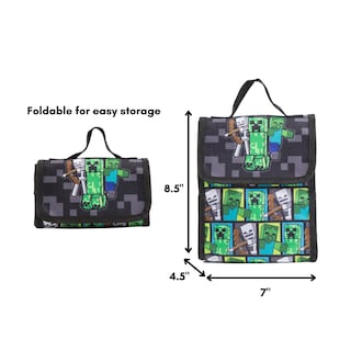 Foto 4 | Set de Mochila Ralme Minecraft con Lonchera para Niños y Niñas - Venta Internacional