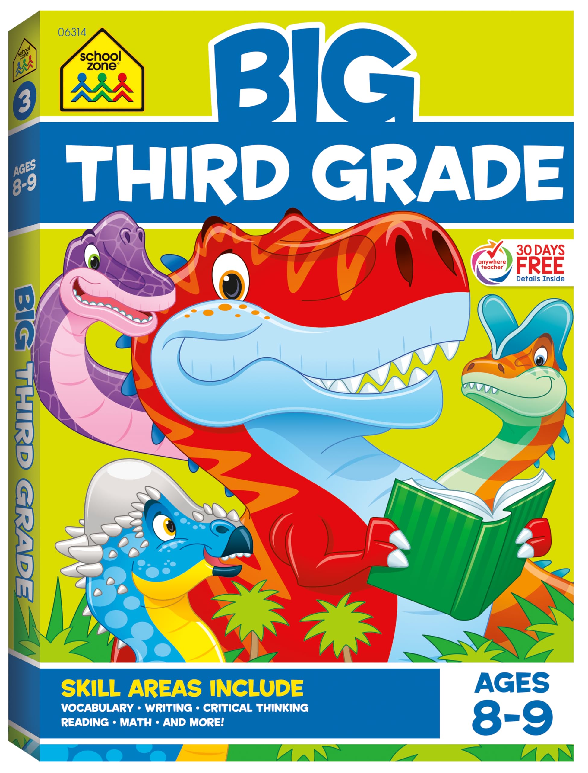 Foto 1 | Libro De Trabajo School Zone Big Third Grade, 320 Páginas Para Niños De 8 A 9 Años - Venta Internacional.