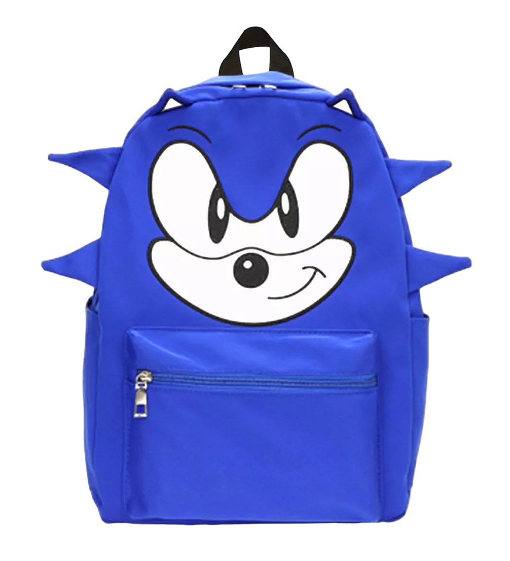Foto 2 pulgar | Mochila Escolar Diseño De Hedgehog Soni Azul Marino