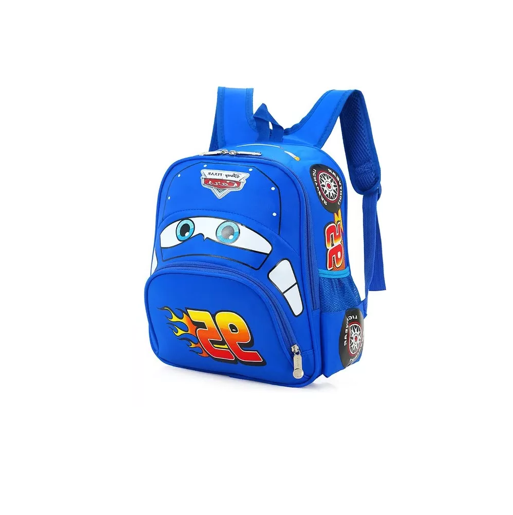 Foto 3 pulgar | Mochila Preescolar Auto 3d Animados Para Niños Cars Azul