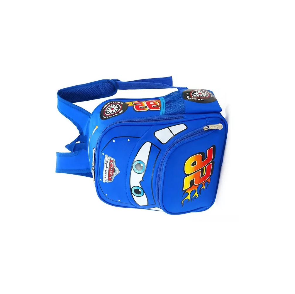 Foto 4 pulgar | Mochila Preescolar Auto 3d Animados Para Niños Cars Azul