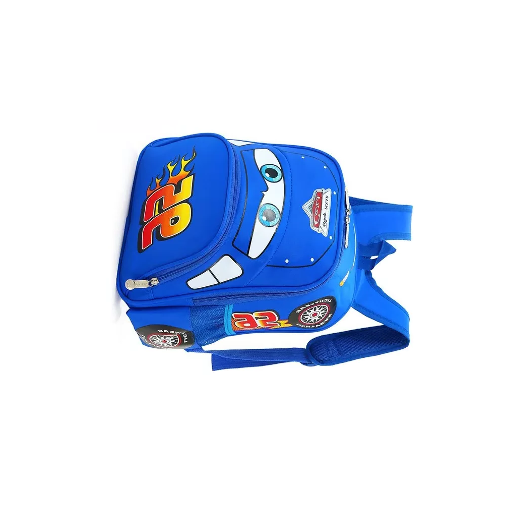 Foto 5 pulgar | Mochila Preescolar Auto 3d Animados Para Niños Cars Azul