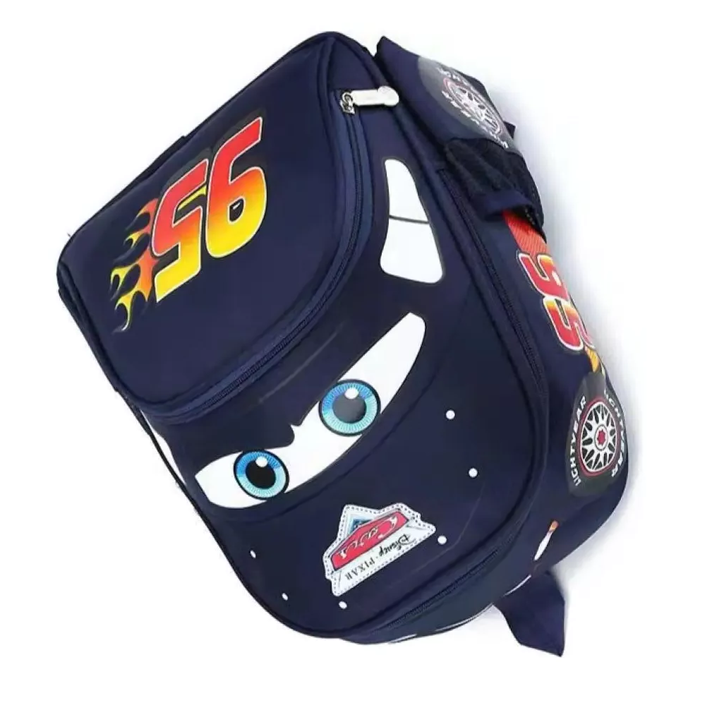 Foto 3 pulgar | Mochila Preescolar Auto 3d Animados Para Niños Cars Azul Oscuro