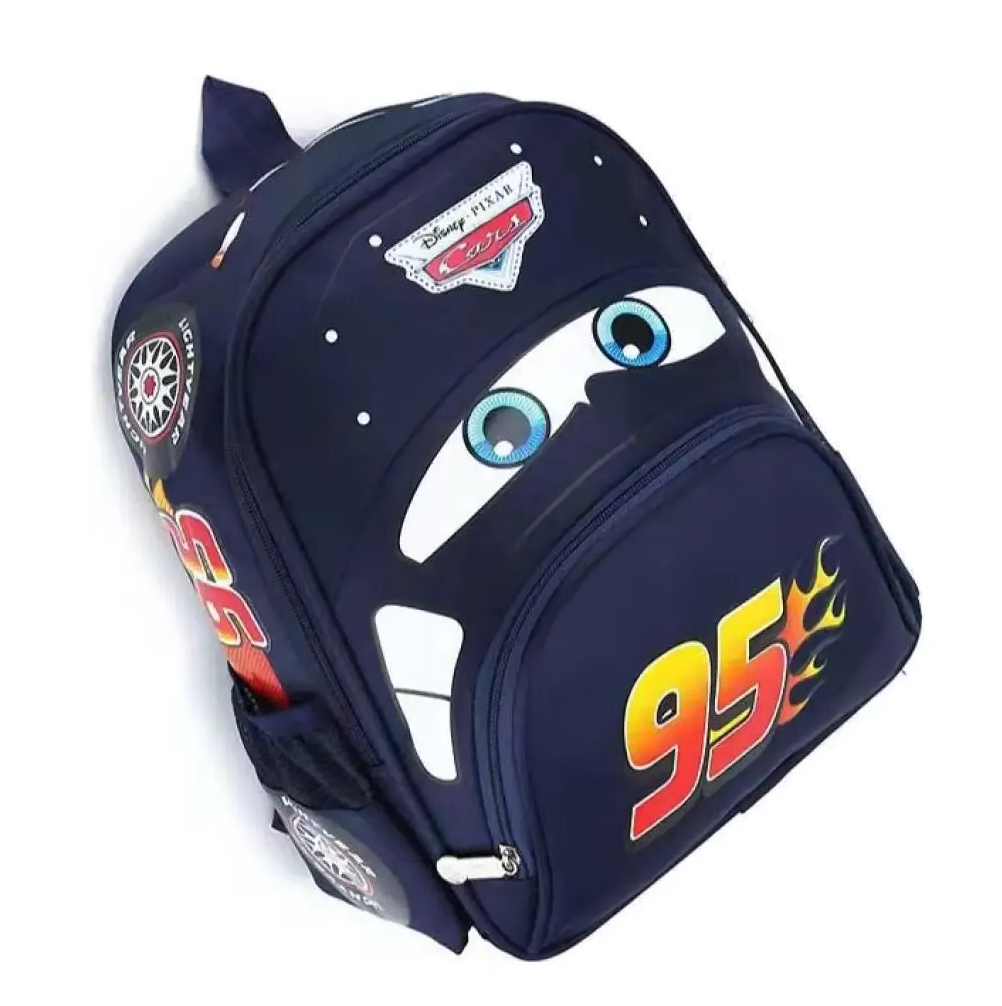 Foto 5 pulgar | Mochila Preescolar Auto 3d Animados Para Niños Cars Azul Oscuro