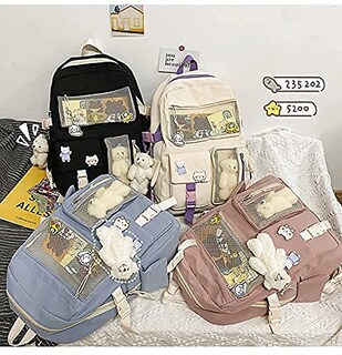 Foto 7 | Mochila Ggoob Kawaii Con Alfiler Y Accesorios Para Colegiala - Venta Internacional.