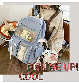 Foto 4 | Mochila Ggoob Kawaii Con Alfiler Y Accesorios Para Colegiala - Venta Internacional.