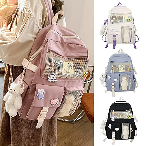 Foto 3 pulgar | Mochila Ggoob Kawaii De Lona De Nailon Impermeable 32 X 11 X 43 Cm, Color Rosa - Venta Internacional.
