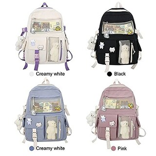 Foto 7 | Mochila Ggoob Kawaii De Lona De Nailon Impermeable 32 X 11 X 43 Cm, Color Rosa - Venta Internacional.
