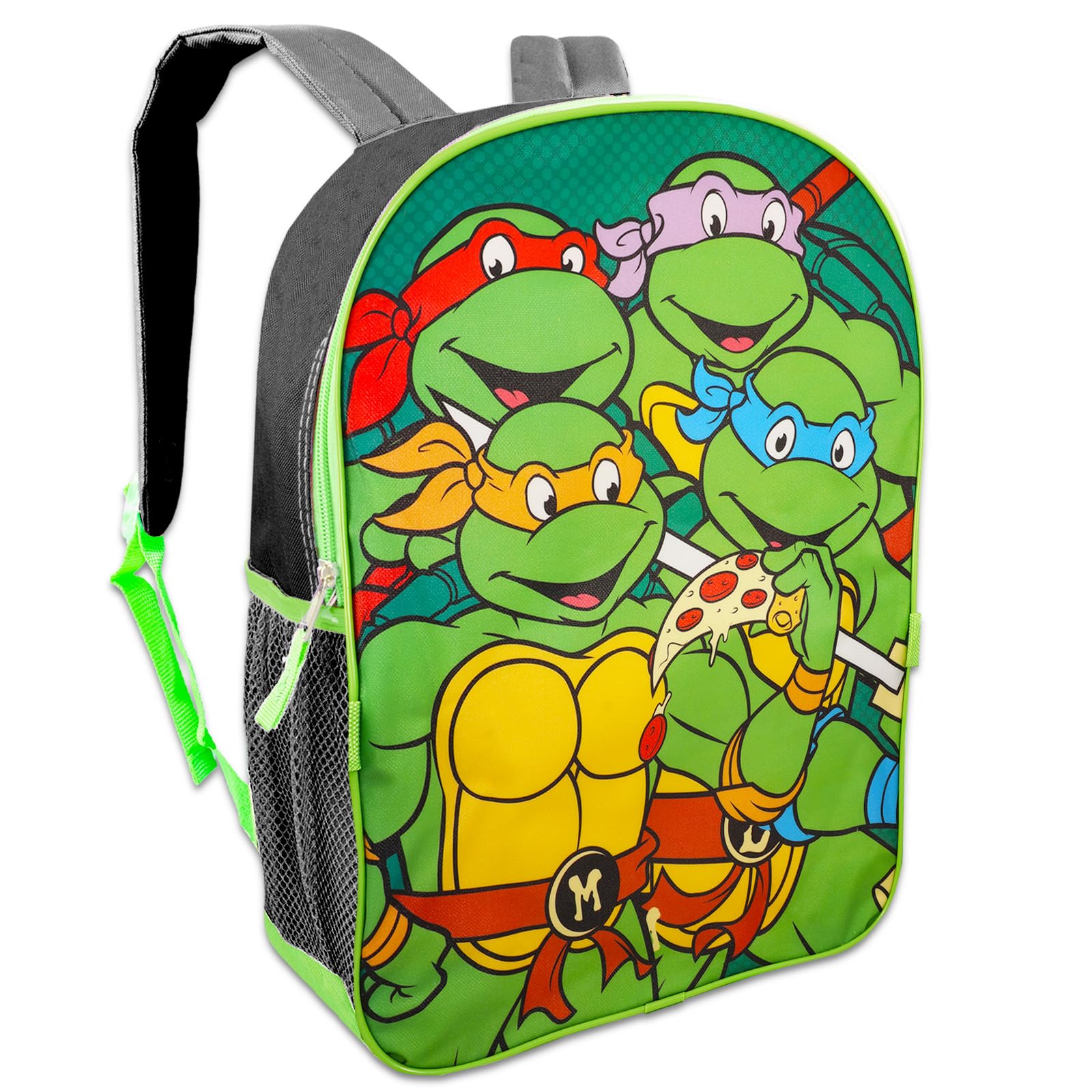 Foto 3 pulgar | Mochila Teenage Mutant Ninja Turtles De 15 Pulgadas Con Set De Lonchera - Venta Internacional.