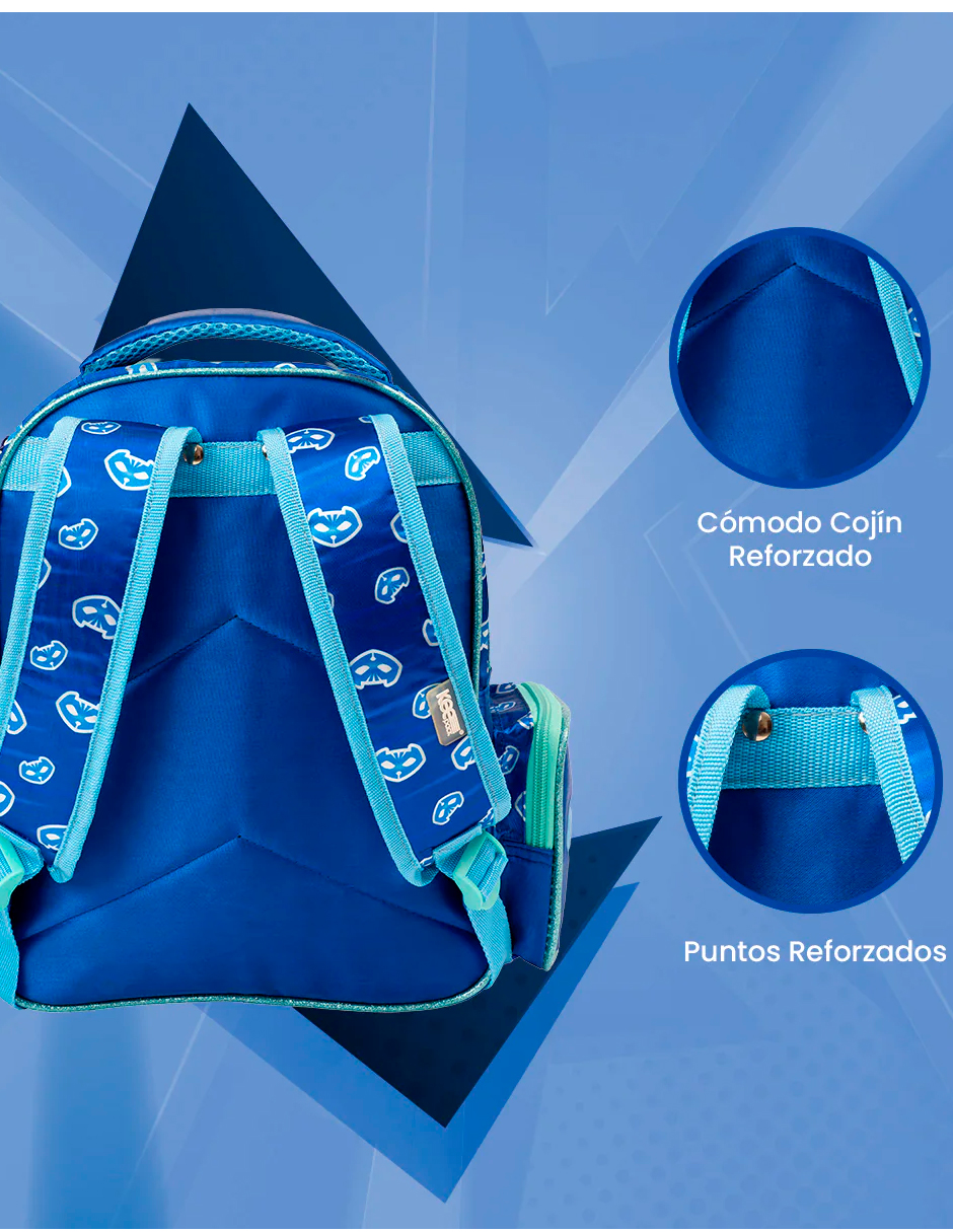 Foto 6 pulgar | Mochila Para Niño Connor Pj Mask Azul Preescolar Kinder