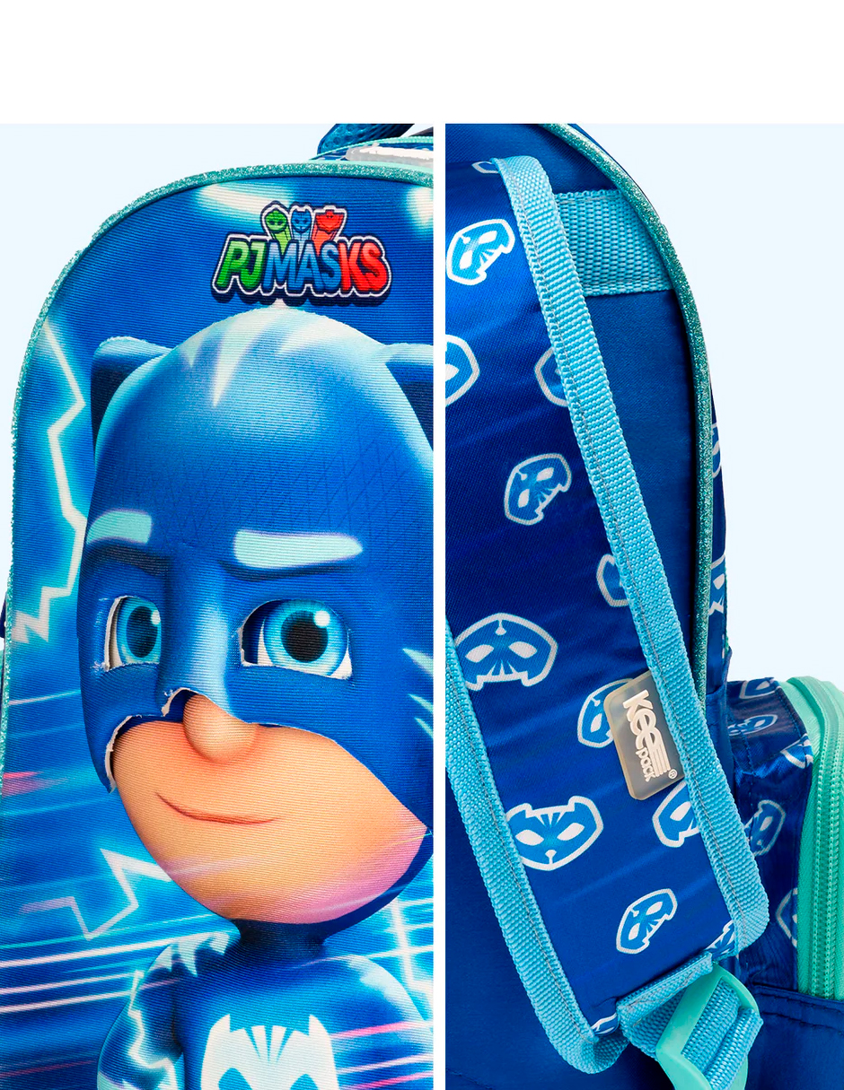 Foto 7 pulgar | Mochila Para Niño Connor Pj Mask Azul Preescolar Kinder