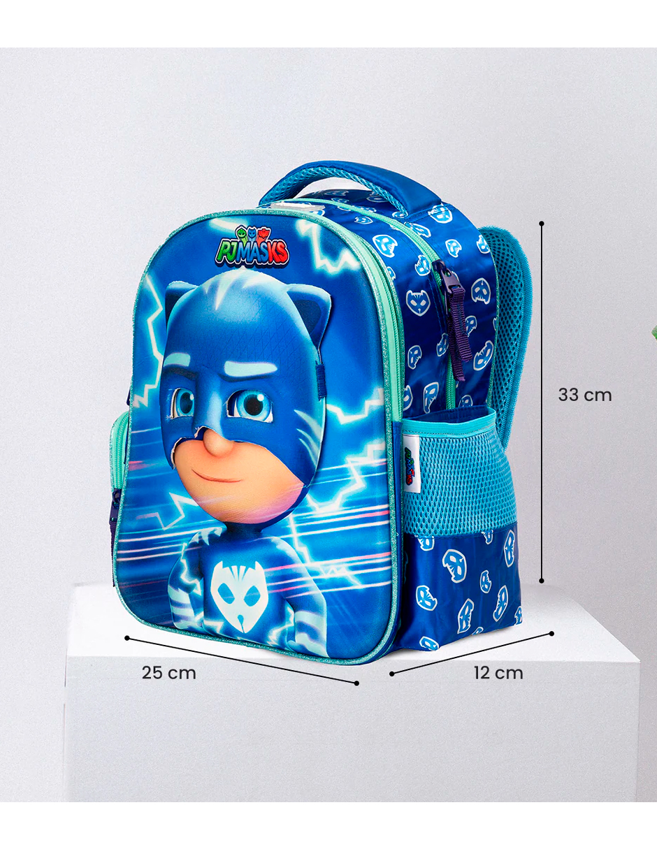 Foto 9 pulgar | Mochila Para Niño Connor Pj Mask Azul Preescolar Kinder