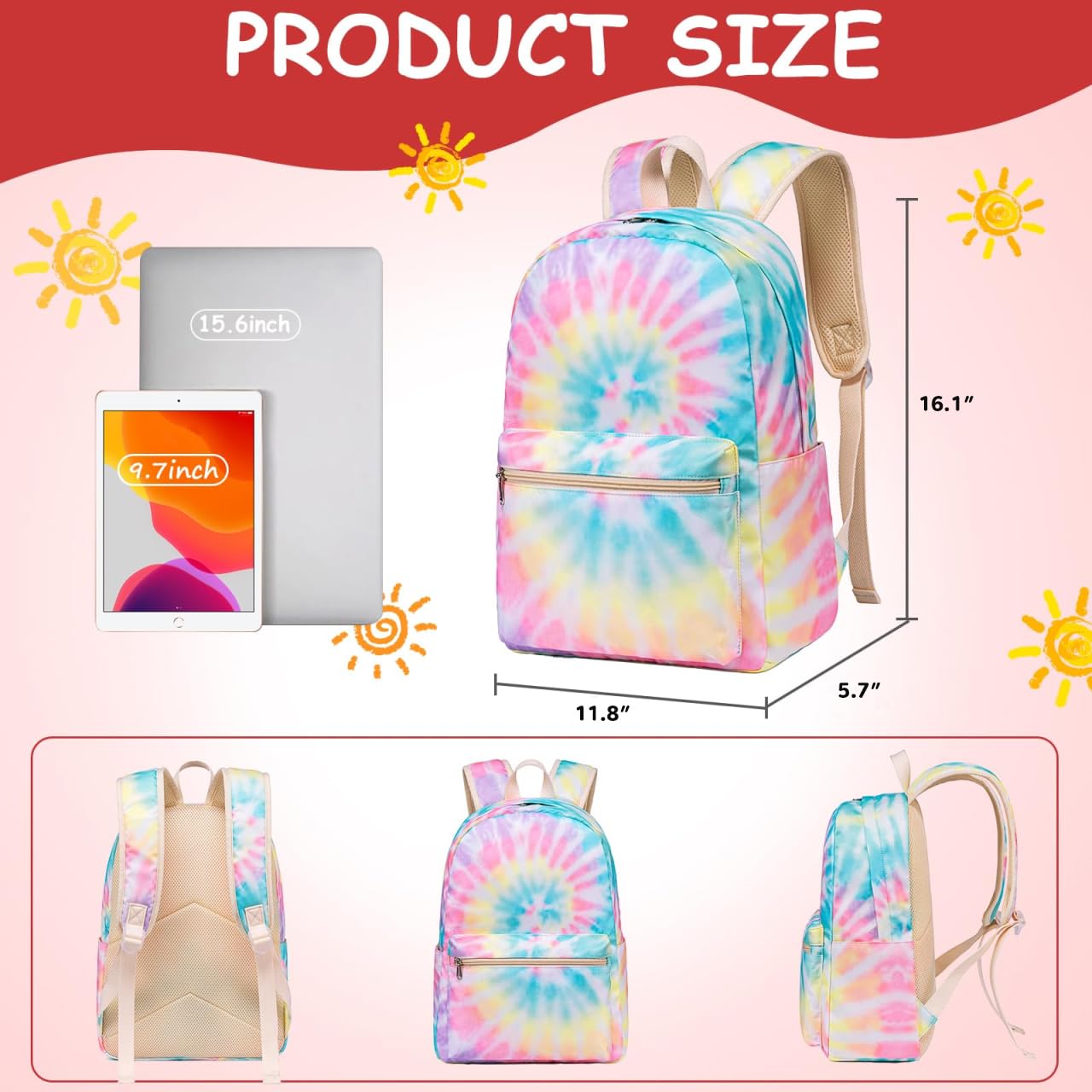 Foto 3 pulgar | Mochila Camtop Multicolor con Lonchera para Niños - Venta Internacional