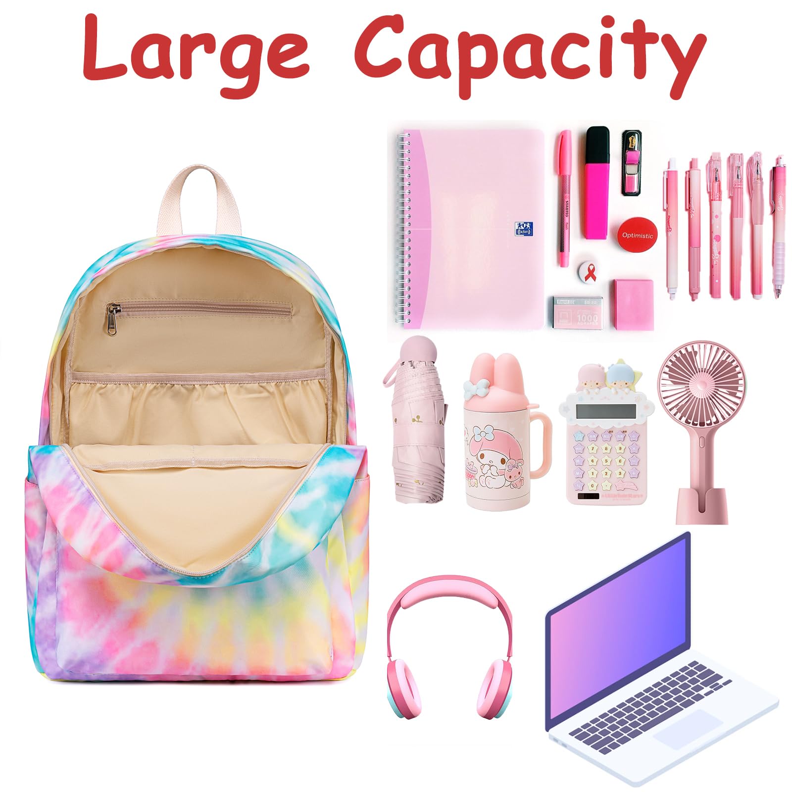 Foto 7 pulgar | Mochila Camtop Multicolor con Lonchera para Niños - Venta Internacional