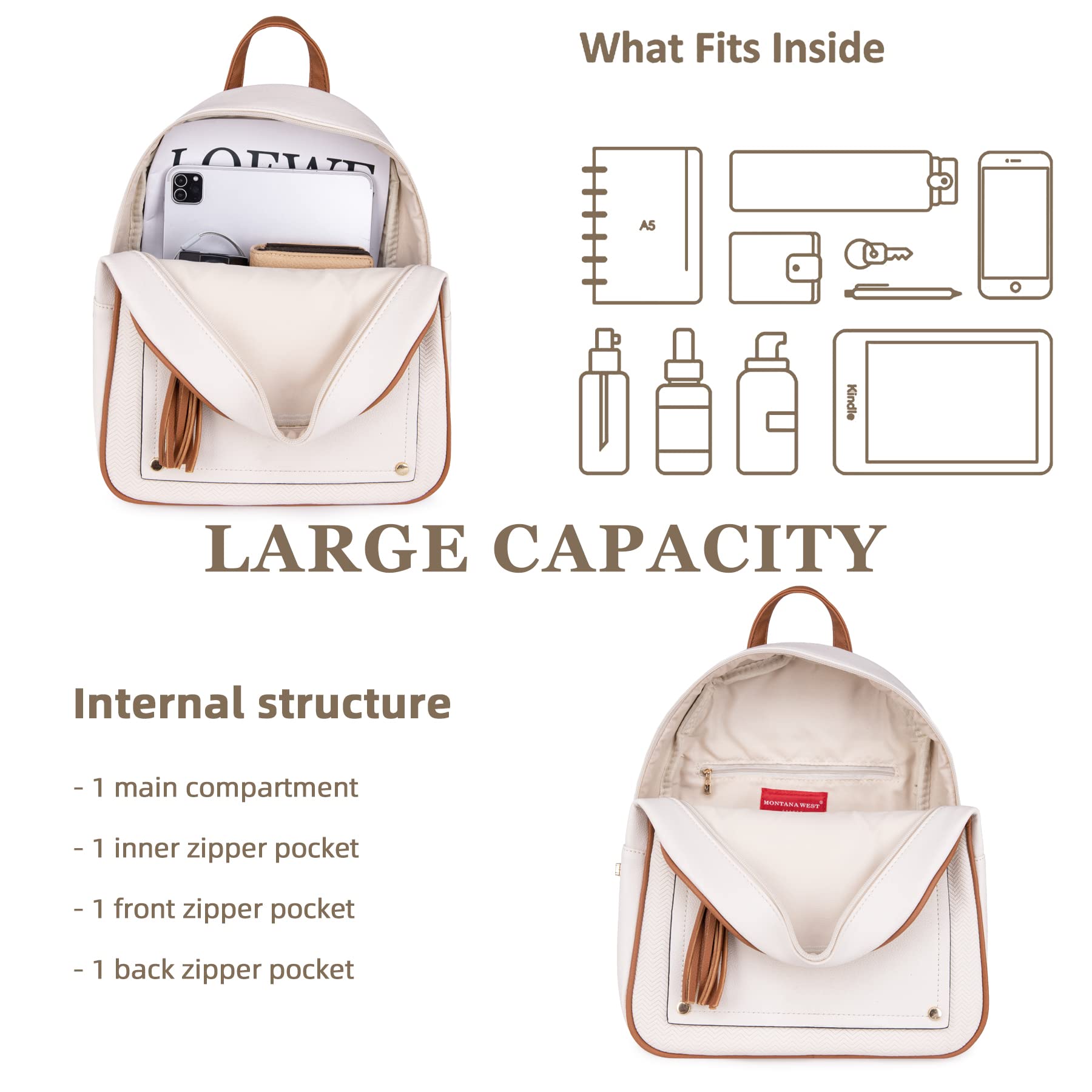 Foto 3 pulgar | Mochila Montana West Small  - Venta Internacional