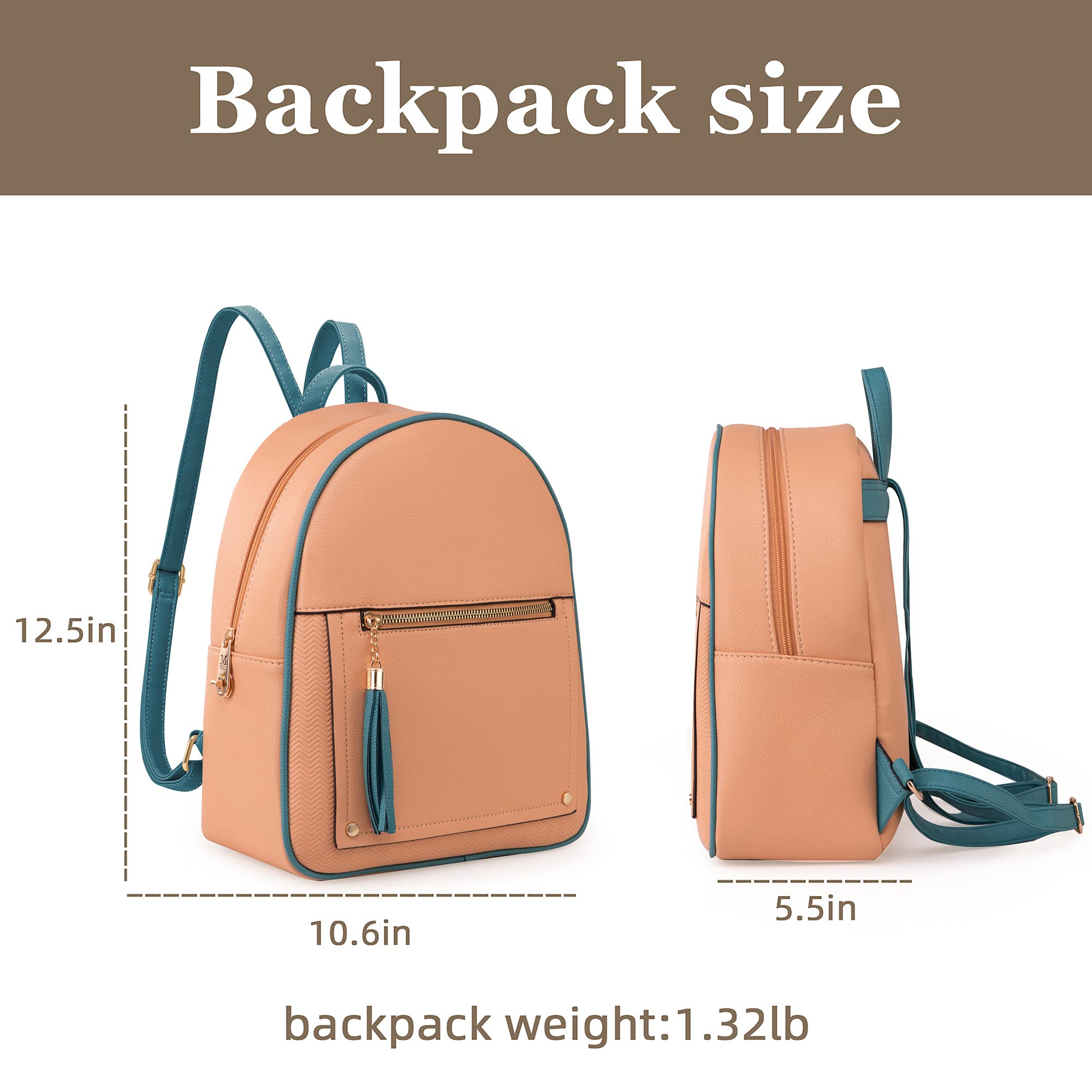 Foto 6 pulgar | Mochila Montana West Cute School Antirrobo Rosa - Venta Internacional