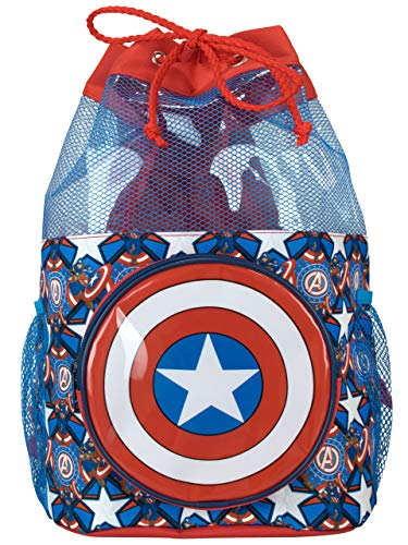 Foto 2 pulgar | Bolsa De Natación Marvel Kids Captain America - Venta Internacional.