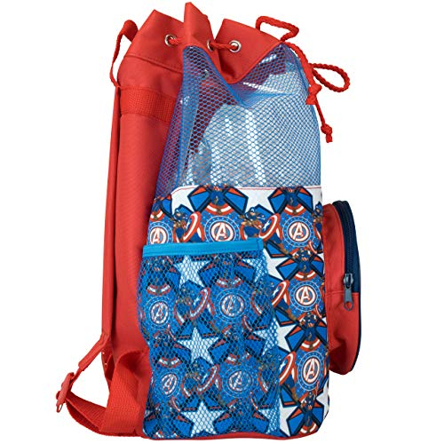 Foto 4 pulgar | Bolsa De Natación Marvel Kids Captain America - Venta Internacional.