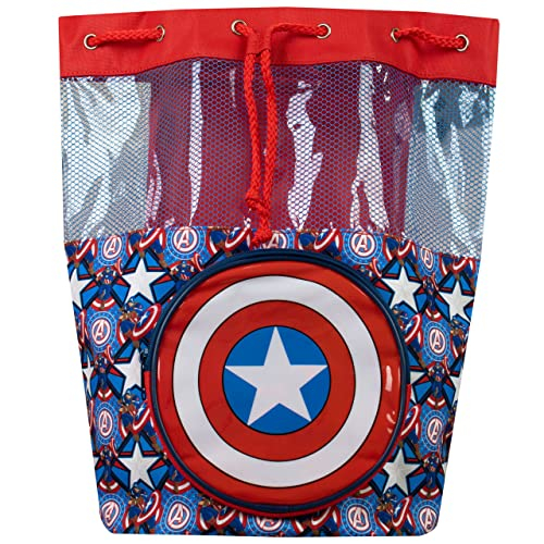 Foto 7 pulgar | Bolsa De Natación Marvel Kids Captain America - Venta Internacional.