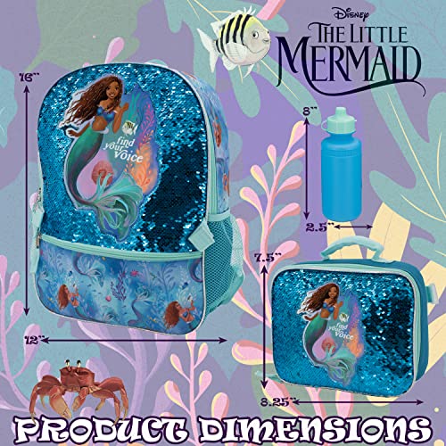Foto 7 | Set De Mochilas Disney La Sirenita Movie, 4 Piezas - Venta Internacional.