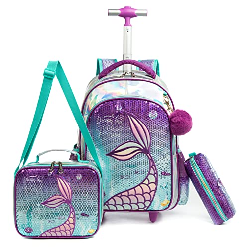 Foto 2 pulgar | Mochila con Ruedas Meetbelify Mermaid - Venta Internacional