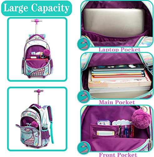 Foto 4 pulgar | Mochila con Ruedas Meetbelify Mermaid - Venta Internacional