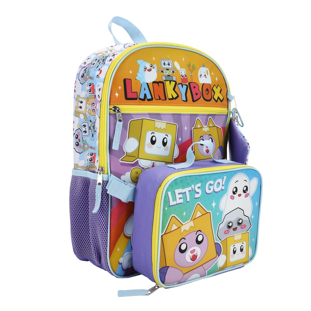 Foto 3 | Juego De Mochilas Y Loncheras Lankybox De 5 Piezas Con Licencia Oficial - Venta Internacional.