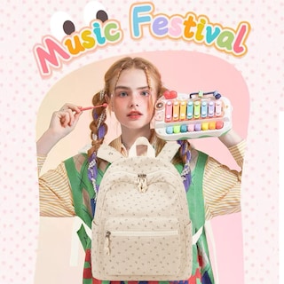 Foto 3 | Mochila Bluboon con Estampado Floral de Pana - Venta Internacional