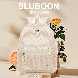 Foto 5 | Mochila Bluboon con Estampado Floral de Pana - Venta Internacional