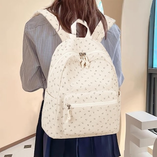 Foto 6 | Mochila Bluboon con Estampado Floral de Pana - Venta Internacional