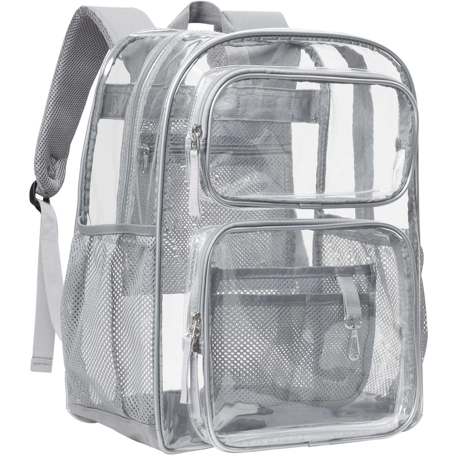 Foto 2 pulgar | Mochila Transparente Packism 17 De Pvc Gris De Alta Resistencia Para La Escuela - Venta Internacional.