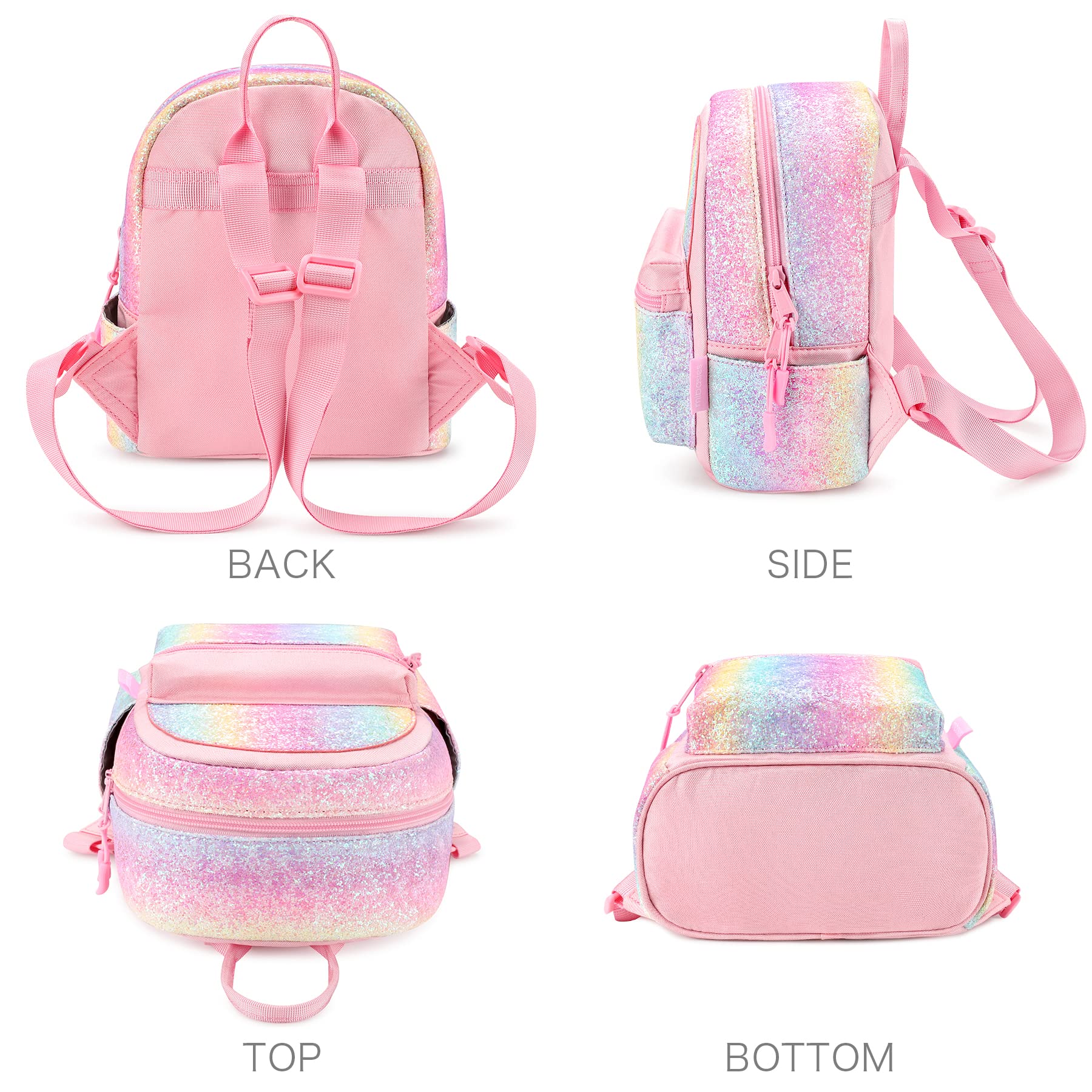 Foto 6 pulgar | Minimochila Mibasies Rainbow Glitter Para Niñas Y Niños - Venta Internacional.