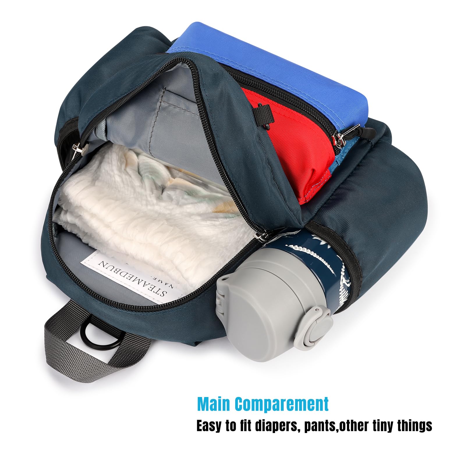 Foto 4 pulgar | Correa De Mochila Para Niños Pequeños Steamedbun De 1 A 3 Años Con Hebilla En El Pecho - Venta Internacional.
