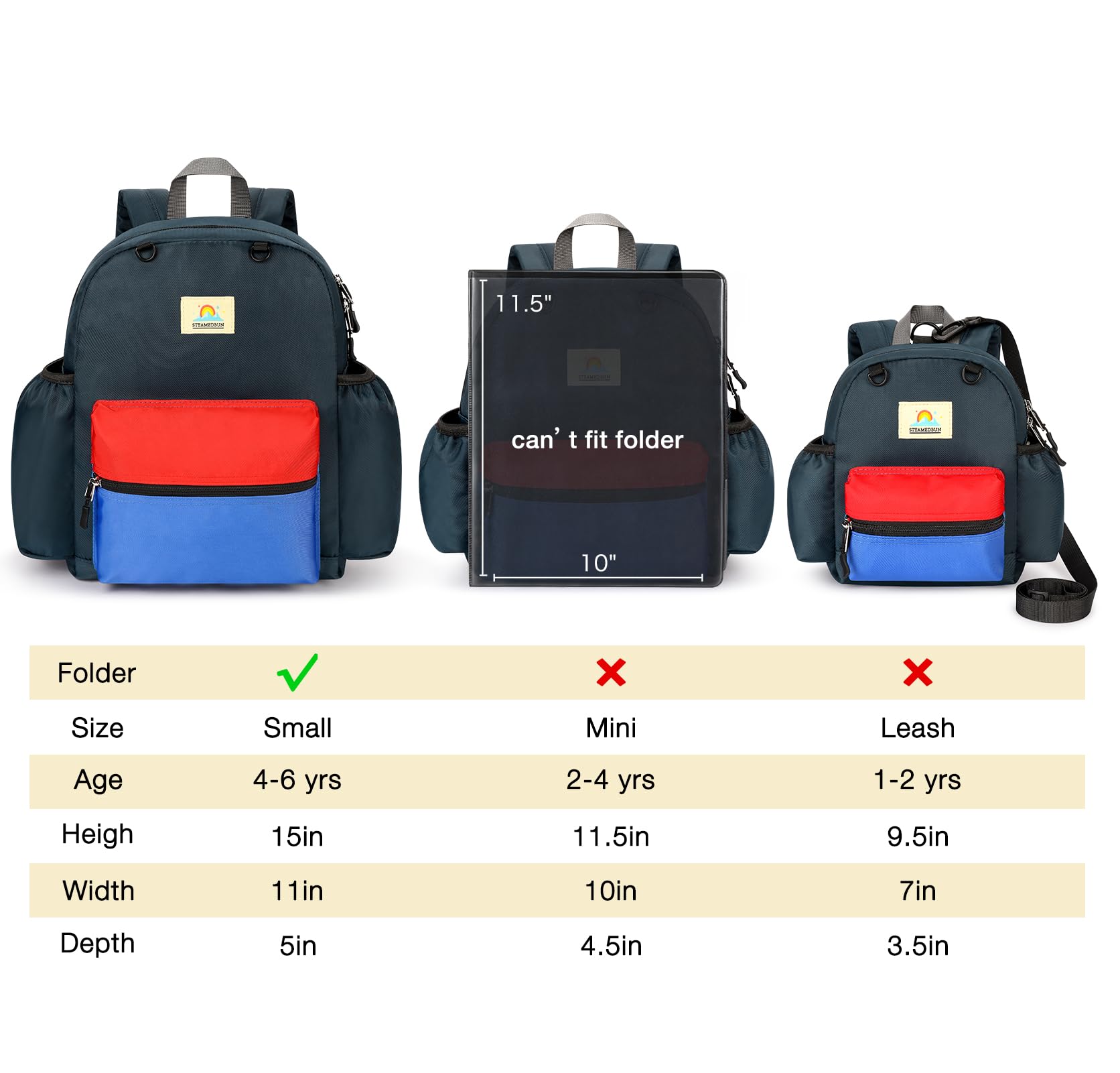 Foto 8 pulgar | Correa De Mochila Para Niños Pequeños Steamedbun De 1 A 3 Años Con Hebilla En El Pecho - Venta Internacional.