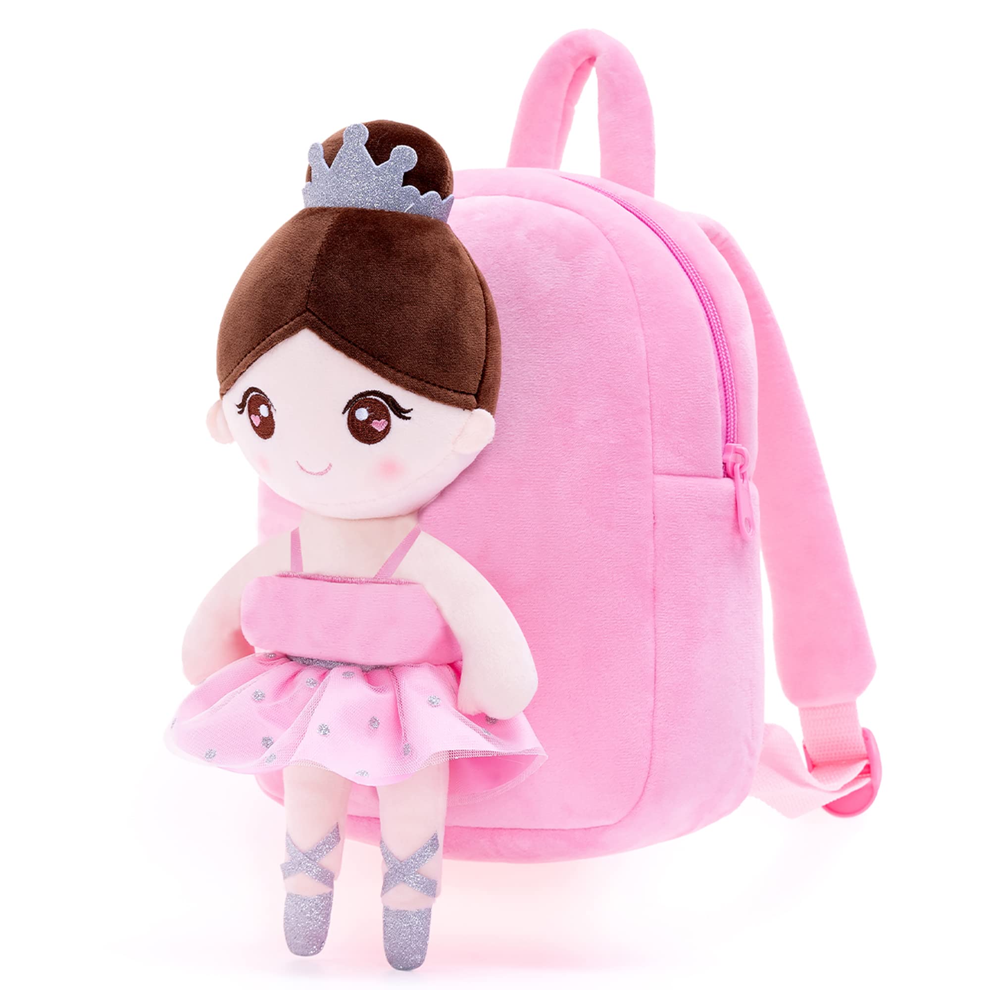 Foto 3 pulgar | Mochila Gloveleya Para Niños Pequeños Con Suave Muñeca Bailarina Rosa 2+ - Venta Internacional.