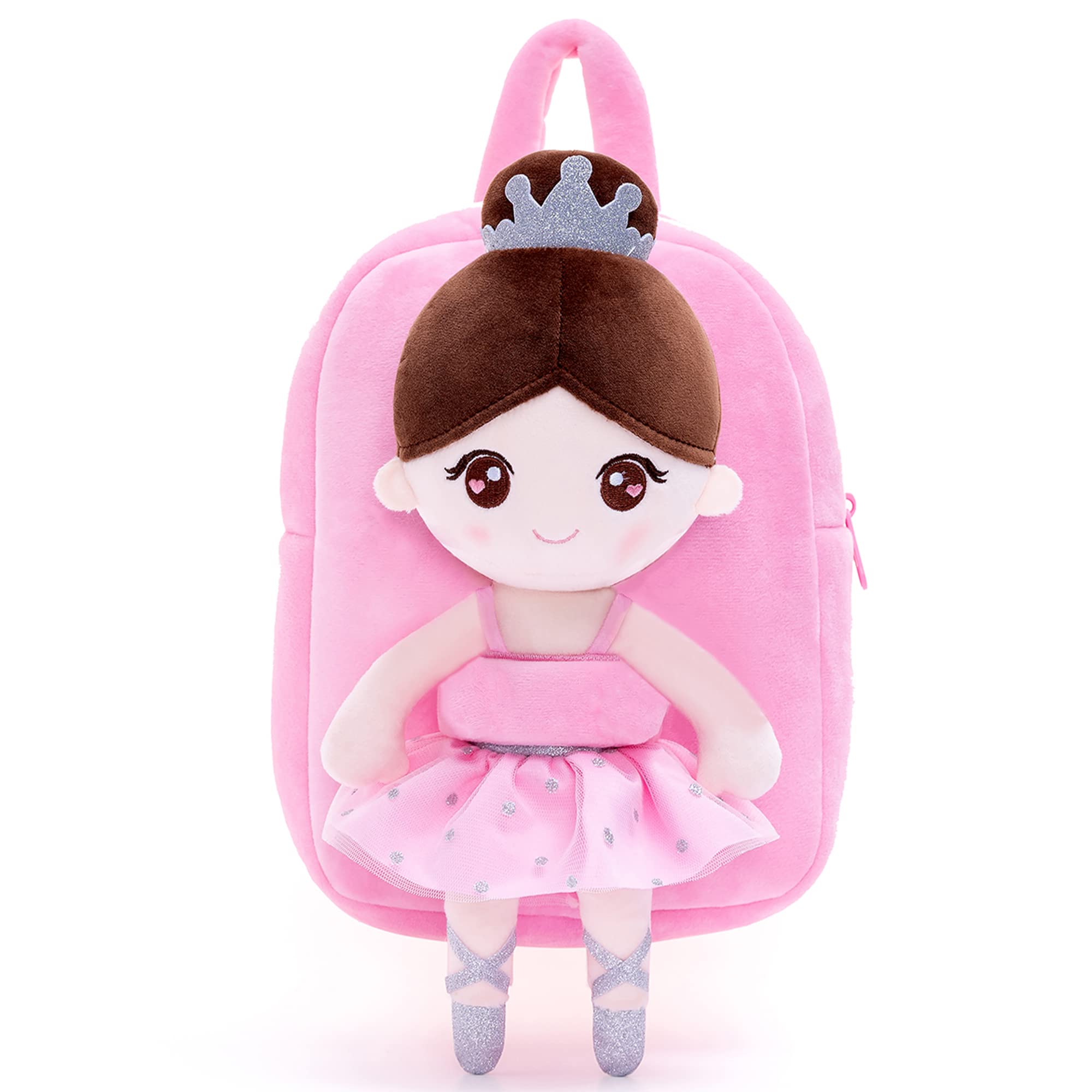 Foto 4 pulgar | Mochila Gloveleya Para Niños Pequeños Con Suave Muñeca Bailarina Rosa 2+ - Venta Internacional.
