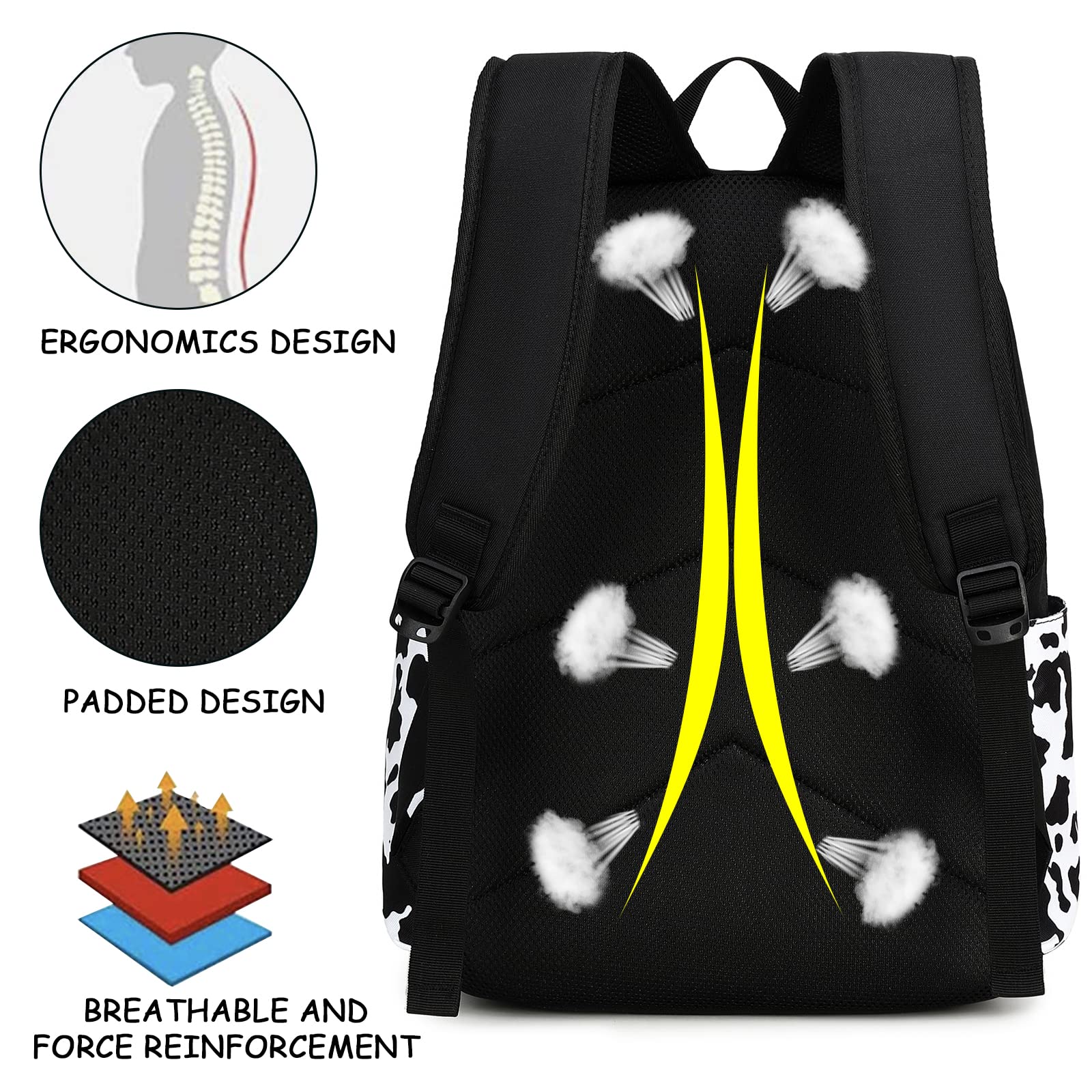Foto 7 | Mochila Bluboon Gils Bookbags De Escuela Secundaria Para Adolescentes Y Niñas - Venta Internacional.
